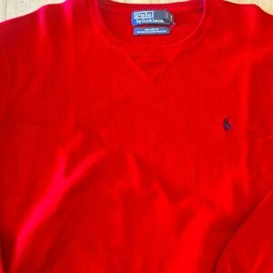 Polo by Ralph Lauren Red Crewneck Sweater